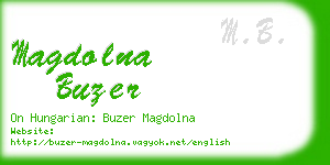 magdolna buzer business card